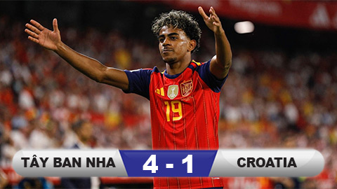 Tây Ban Nha 4-1 Croatia: Lamine Yamal tỏa sáng rực rỡ