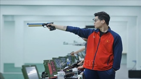ASIAD 1/10: Phạm Quang Huy lỡ nhóm tranh huy chương 25m súng ngắn bắn nhanh